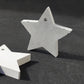 graue Sterne Anhänger aus Beton  für Winterdekoration